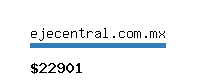 ejecentral.com.mx Website value calculator