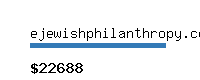 ejewishphilanthropy.com Website value calculator