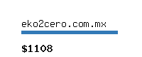 eko2cero.com.mx Website value calculator