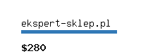 ekspert-sklep.pl Website value calculator