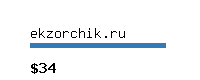 ekzorchik.ru Website value calculator