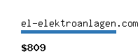 el-elektroanlagen.com Website value calculator