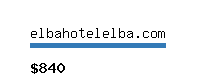 elbahotelelba.com Website value calculator