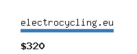 electrocycling.eu Website value calculator