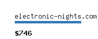 electronic-nights.com Website value calculator