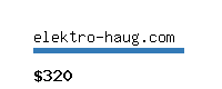 elektro-haug.com Website value calculator