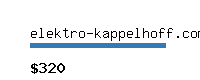 elektro-kappelhoff.com Website value calculator