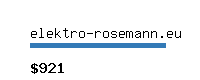 elektro-rosemann.eu Website value calculator