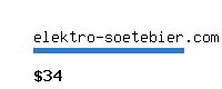 elektro-soetebier.com Website value calculator