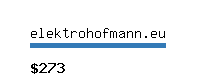 elektrohofmann.eu Website value calculator