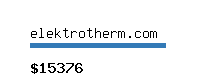 elektrotherm.com Website value calculator