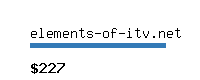 elements-of-itv.net Website value calculator