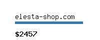 elesta-shop.com Website value calculator