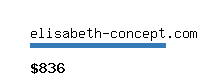 elisabeth-concept.com Website value calculator