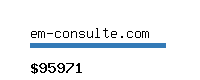 em-consulte.com Website value calculator
