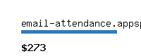 email-attendance.appspot.com Website value calculator