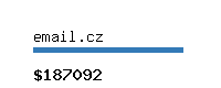 email.cz Website value calculator