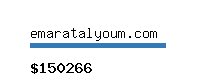 emaratalyoum.com Website value calculator