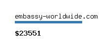 embassy-worldwide.com Website value calculator