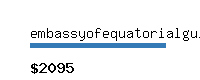 embassyofequatorialguinea.co.uk Website value calculator