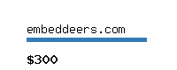 embeddeers.com Website value calculator