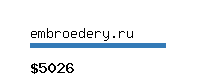 embroedery.ru Website value calculator