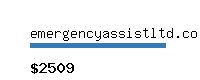 emergencyassistltd.co.uk Website value calculator