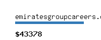 emiratesgroupcareers.com Website value calculator