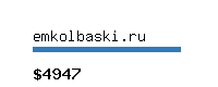 emkolbaski.ru Website value calculator