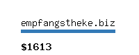 empfangstheke.biz Website value calculator