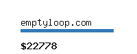 emptyloop.com Website value calculator