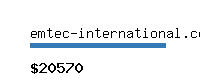 emtec-international.com Website value calculator