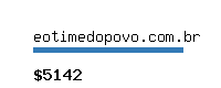 eotimedopovo.com.br Website value calculator