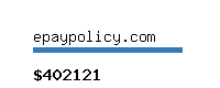 epaypolicy.com Website value calculator