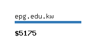 epg.edu.kw Website value calculator