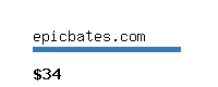 epicbates.com Website value calculator