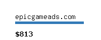 epicgameads.com Website value calculator