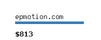 epmotion.com Website value calculator