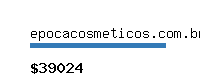 epocacosmeticos.com.br Website value calculator