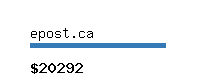 epost.ca Website value calculator