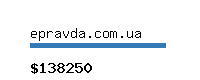 epravda.com.ua Website value calculator