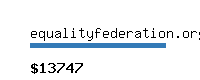 equalityfederation.org Website value calculator