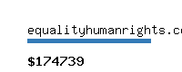 equalityhumanrights.com Website value calculator