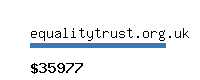 equalitytrust.org.uk Website value calculator