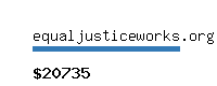 equaljusticeworks.org Website value calculator