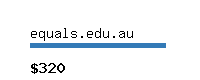 equals.edu.au Website value calculator