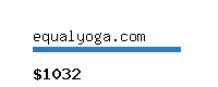 equalyoga.com Website value calculator