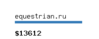 equestrian.ru Website value calculator