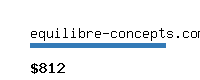 equilibre-concepts.com Website value calculator