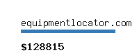 equipmentlocator.com Website value calculator